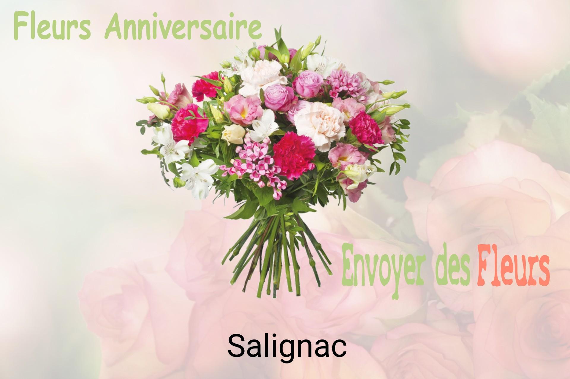 Bouquet de fleurs d’anniversaire livré à Salignac